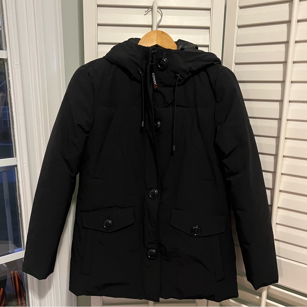Womens Gerry Winter Coat with Hood, Black, Womens Size Small, Very Warm